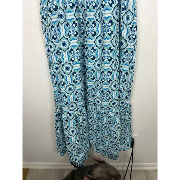 Baltic Born NWT Zoey Smocked Maxi Dress Blue Sz XL - Picture 5 of 8
